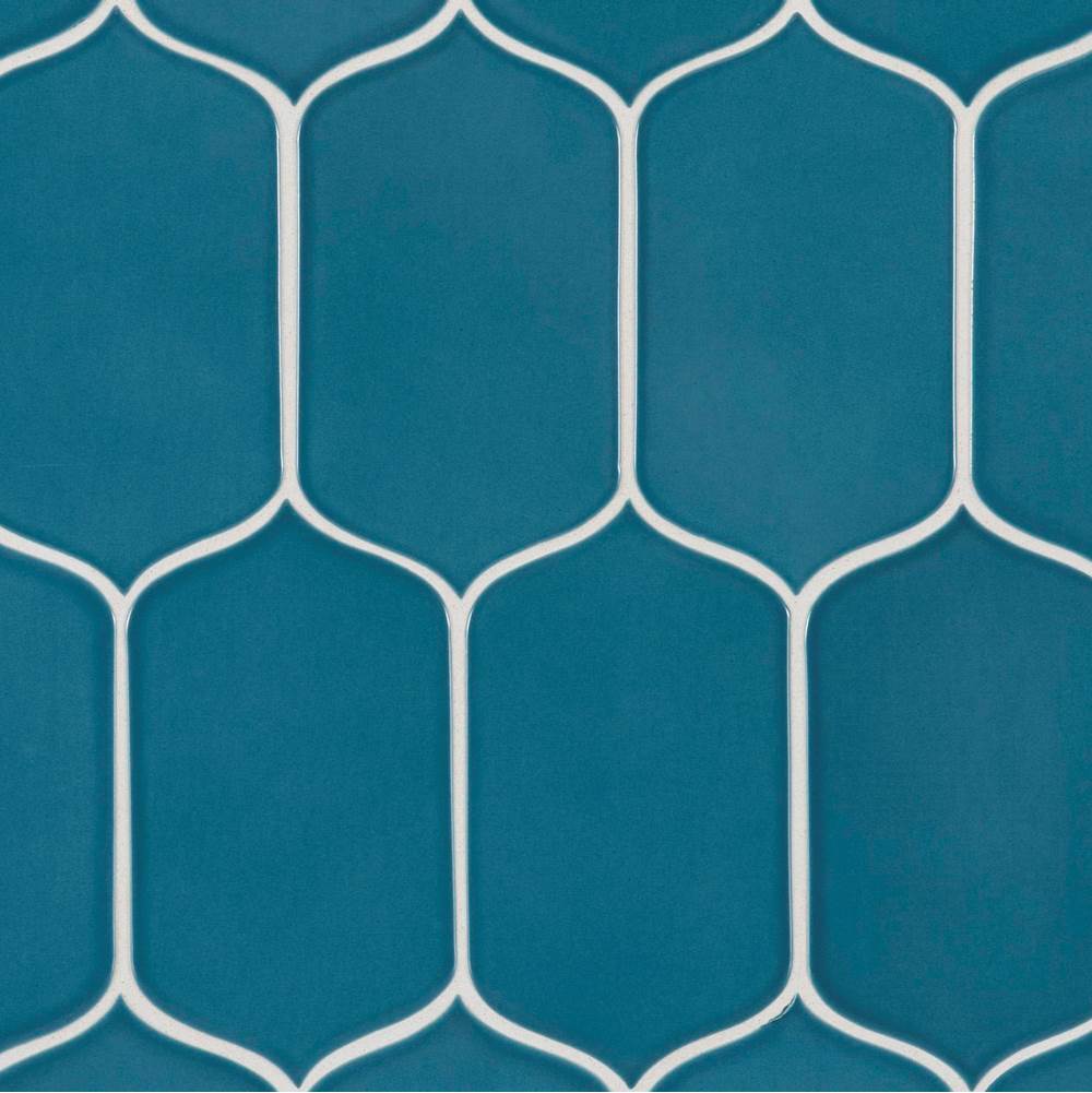 Walker Zanger 6Th Avenue Cocoon Mosaic In Gloss Marlin Blue